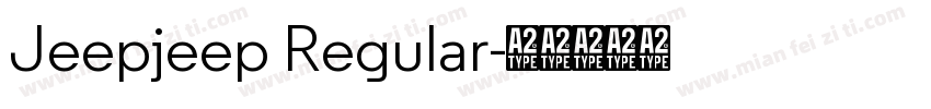 Jeepjeep Regular字体转换